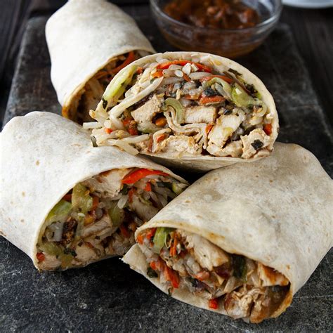 thai-chicken-wraps-with-peanut-sauce-heavenly image