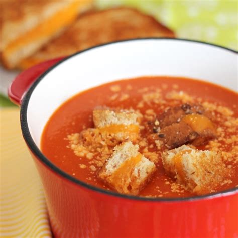 creamy-tomato-soup-with-grilled-cheese-croutons image