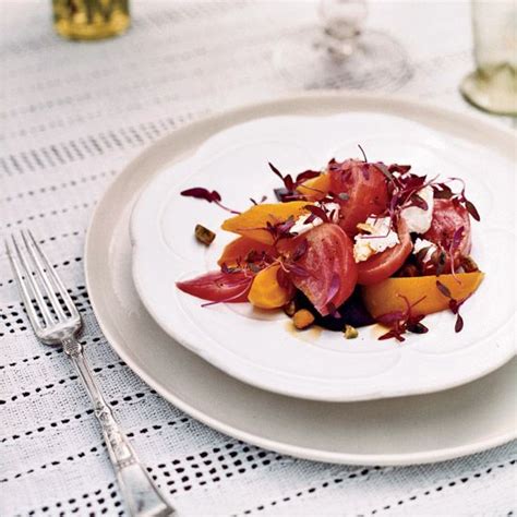 roasted-beet-salad-recipe-with-goat-cheese-pistachios image