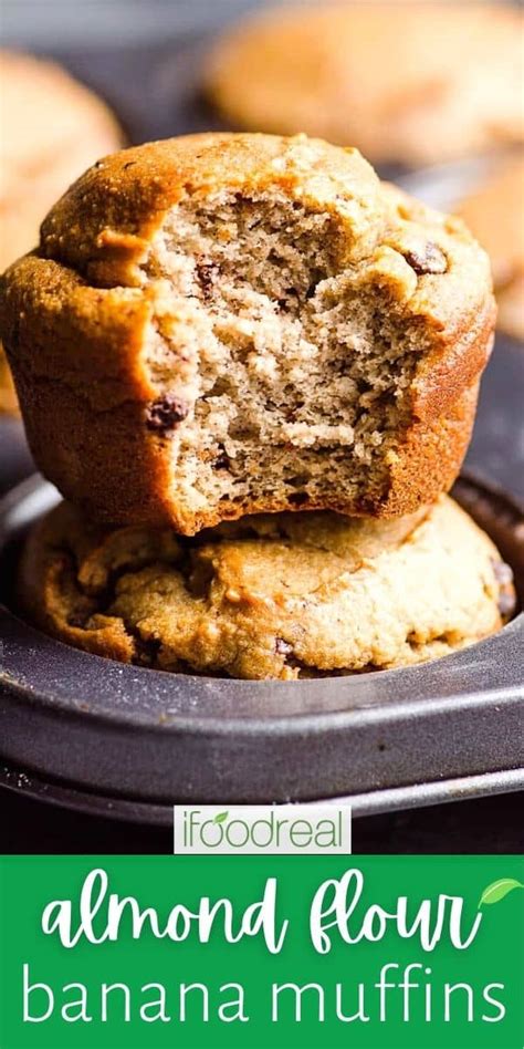 almond-flour-banana-muffins-ifoodrealcom image
