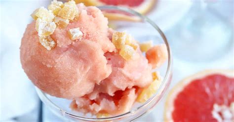 sweet-tart-grapefruit-honey-sorbet-recipe-foodal image