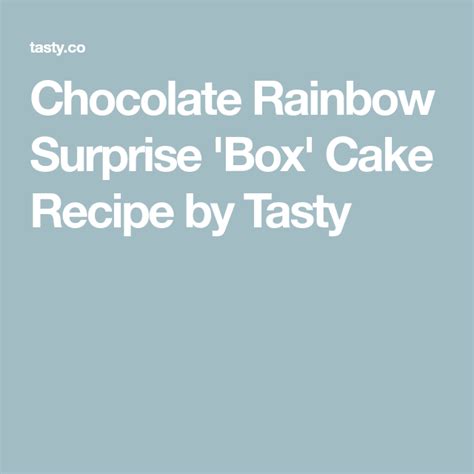 chocolate-rainbow-surprise-box-cake-recipe-by-tasty image