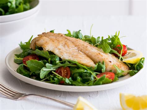 pan-seared-tilapia-salad-with-lemon-garlic-vinaigrette image