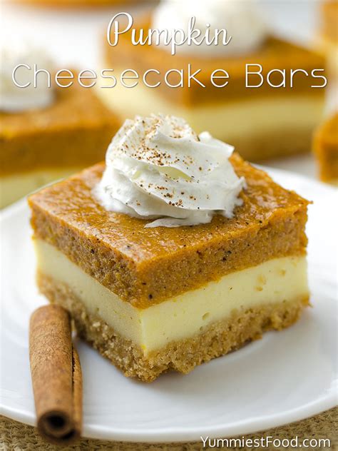 pumpkin-cheesecake-bars-yummiest-food image