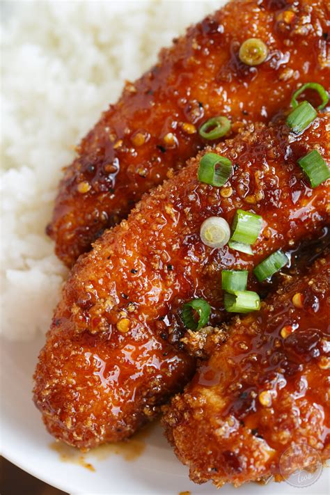 crispy-sweet-and-spicy-chicken-tenders-table-food image