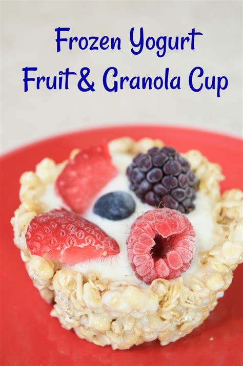 after-school-snack-frozen-yogurt-fruit-granola-cup image