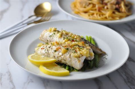 pan-grilled-barramundi-fish-with-lemon-garlic-butter image