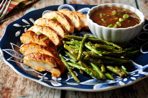 baked-chicken-in-spicy-peach-sauce-with-sauted image