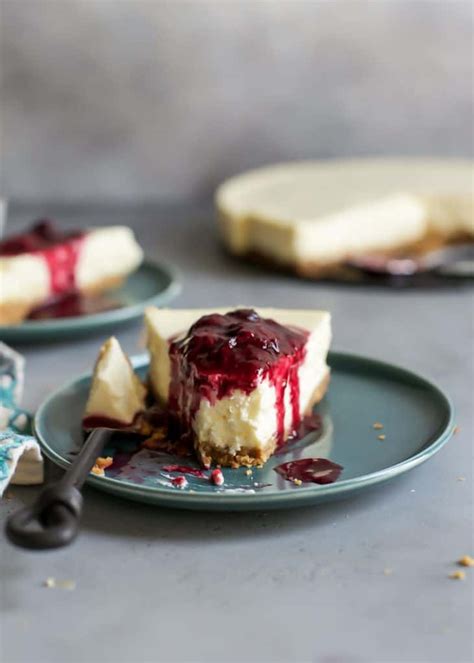 healthier-greek-yogurt-cheesecake-fit-mitten-kitchen image