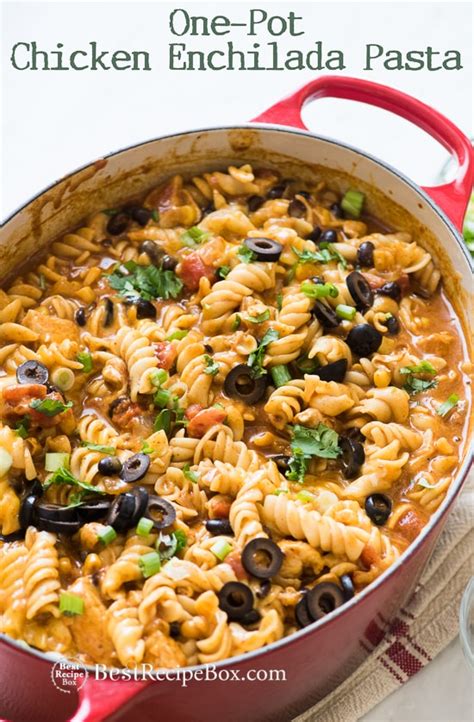 chicken-enchilada-pasta-recipe-in-one-pot-the-best image