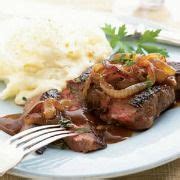 steak-and-onions-with-hunter-sauce-recipe-womans-day image