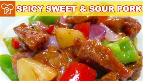 spicy-sweet-and-sour-pork-recipe-panlasang-pinoy image