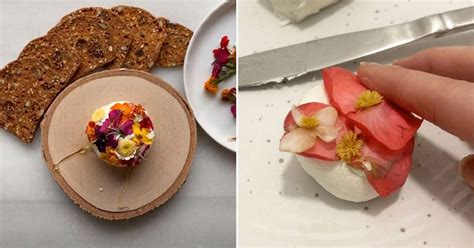 how-to-make-edible-flower-goat-cheese-popsugar-food image