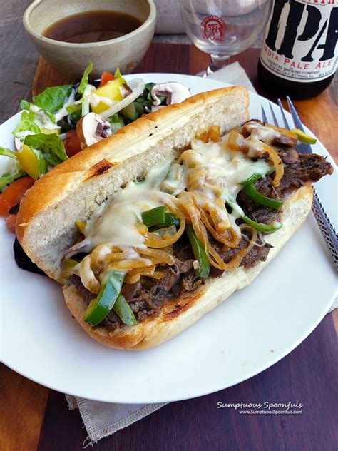 philly-cheesesteak-style-french-dips-sumptuous-spoonfuls image