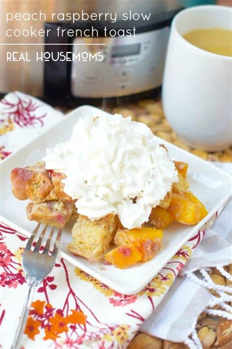 peach-raspberry-slow-cooker-french-toast-real image