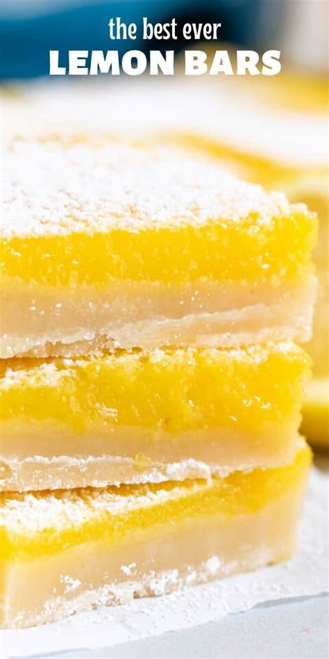 best-lemon-bars-recipe-ever image