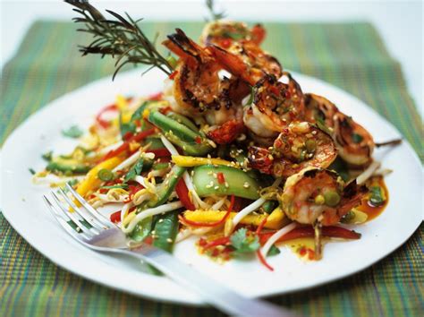 thai-styled-mango-salad-with-griddled-shrimp image
