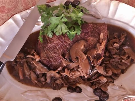 oven-roasted-brisket-with-wild-mushrooms image