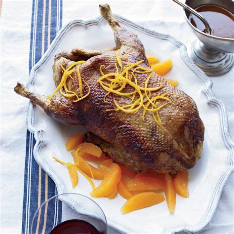 crispy-roast-duck-with-orange-sauce-recipe-food-wine image