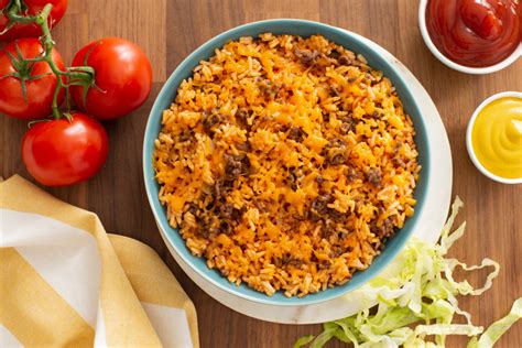 cheeseburger-rice-with-cheddar-and-beef-minute-rice image