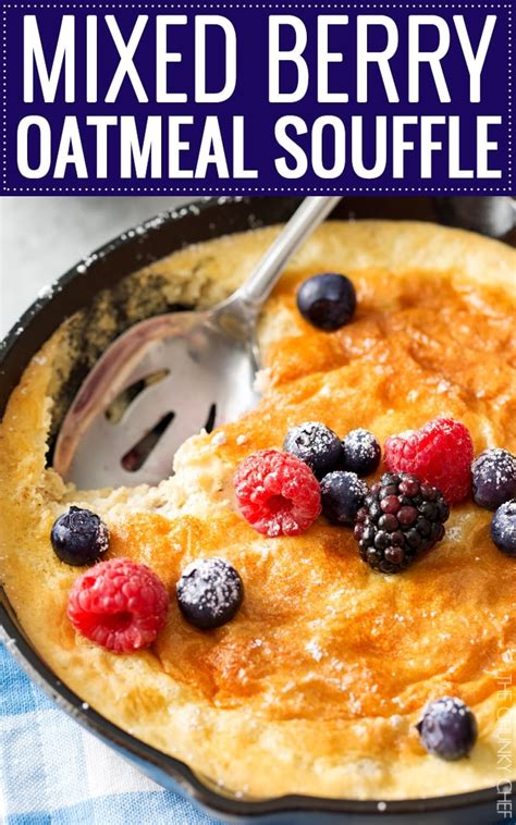 mixed-berry-baked-oatmeal-souffle-the-chunky-chef image