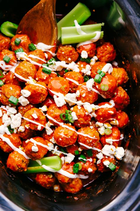 slow-cooker-buffalo-chicken-meatballs-the-food-cafe image