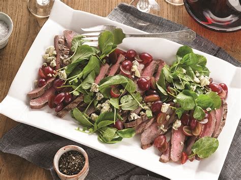grilled-flank-steak-with-grapes-and-blue-cheese image