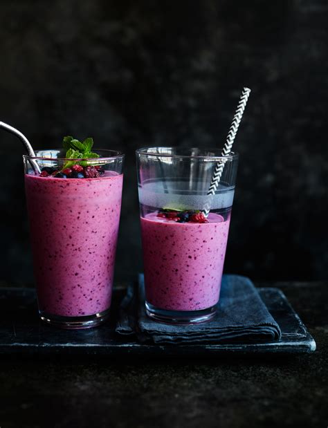 berry-mint-smoothie-recipe-sainsburys-magazine image