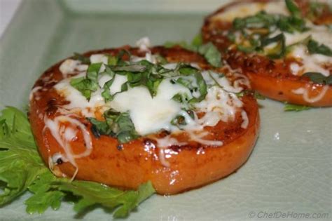 pan-seared-tomatoes-with-melted-mozzarella image