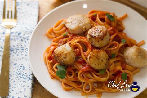 scallops-with-spanish-style-linguine-chef-zee-cooks image
