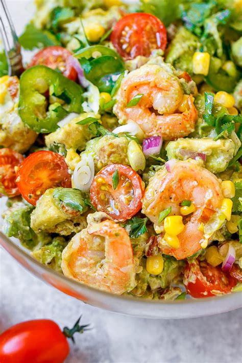shrimp-avocado-corn-salad-recipe-eatwell101com image