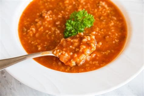 simple-tomato-rice-hamburger-soup-the-kitchen image