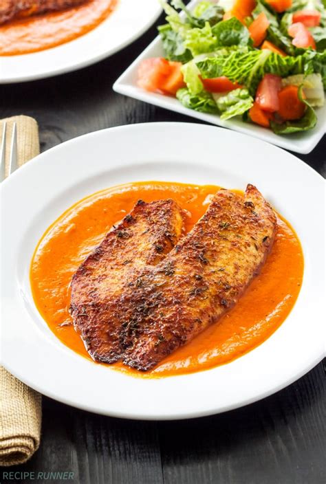 parmesan-crusted-tilapia-with-roasted-red-pepper-sauce image