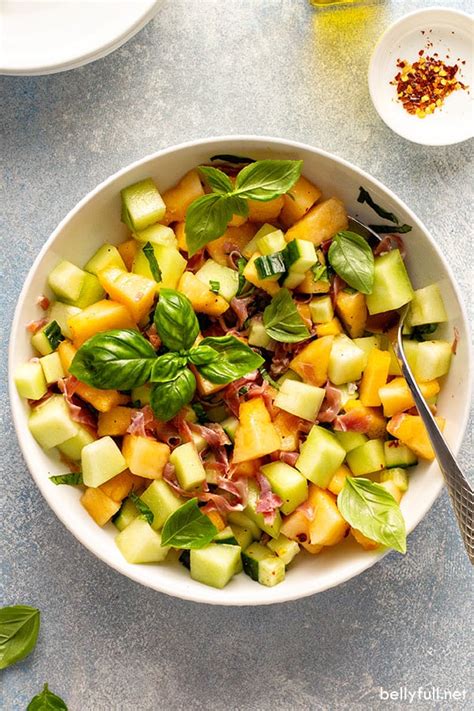 15-minute-melon-cucumber-salad-belly-full image