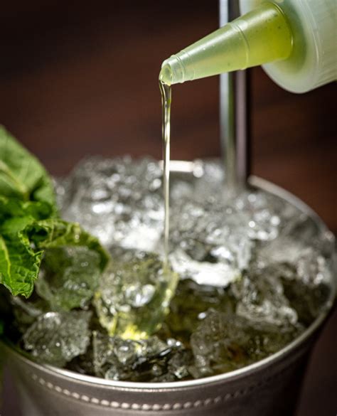 simple-mint-syrup-for-mint-juleps-recipe-alton-brown image