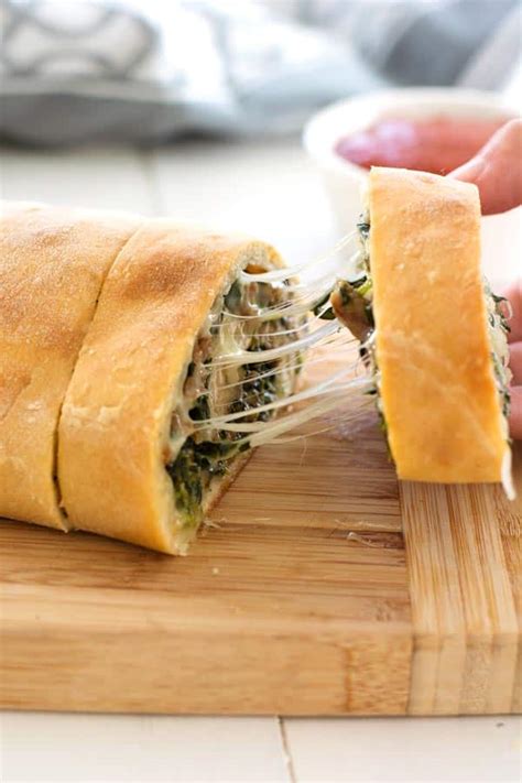sausage-bread-with-cheese-and-spinach-kitchen-gidget image