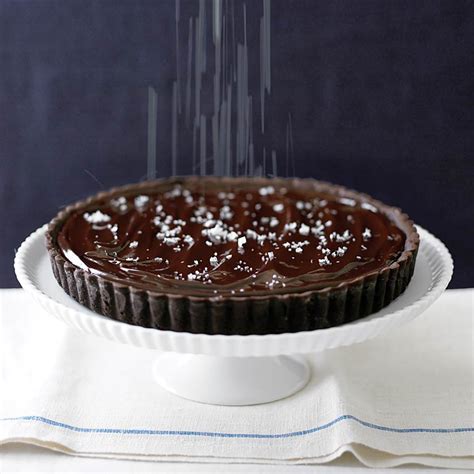 salted-chocolate-tart-recipe-myrecipes image