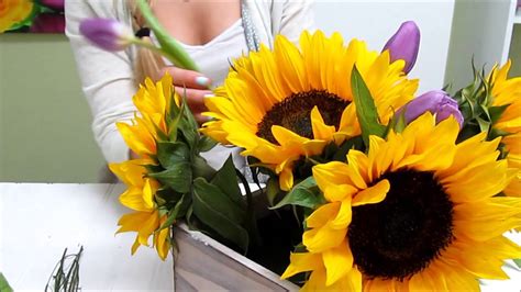 how-to-make-a-sunflower-centerpiece-youtube image