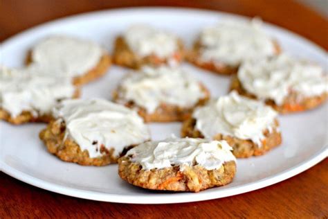 carrot-cake-cookies-with-cream-cheese-frosting image