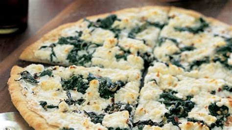 pizza-bianca-with-goat-cheese-and-greens image