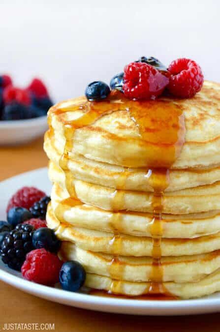 fluffy-greek-yogurt-pancakes-just-a-taste image