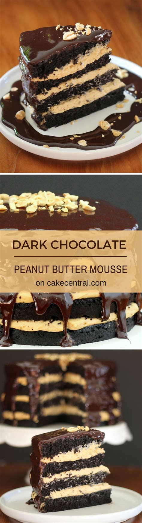 dark-chocolate-cake-with-peanut-butter-mousse image