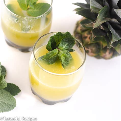 pineapple-mint-iced-tea-tasteeful image
