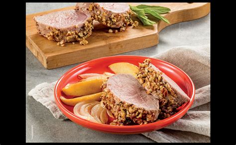 pecan-crusted-pork-tenderloin-with-apples-and-onions image