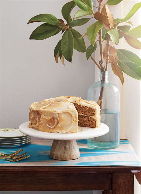 pumpkin-layer-cake-recipe-with-caramel-cream-cheese image