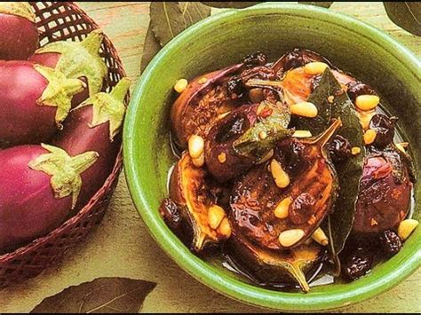 marinated-baby-eggplants-with-raisins-and-pine-nuts image