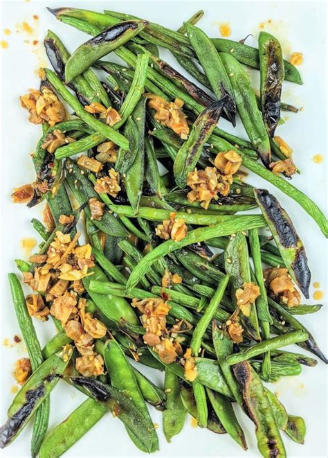 spicy-broiled-szechuan-green-beans-and-snap-peas image