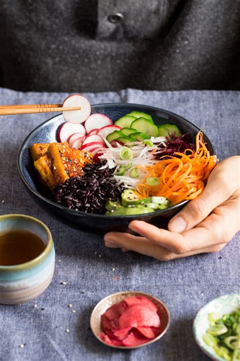 vegan-sushi-bowl-lazy-cat-kitchen image