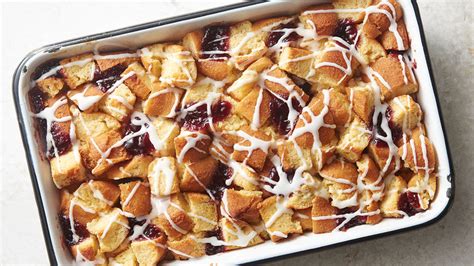 jelly-donut-bread-pudding-recipe-tablespooncom image