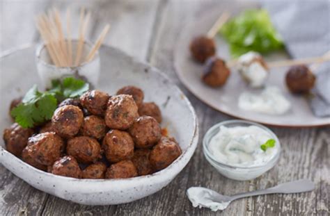 tandoori-lamb-balls-with-raita-dip-tesco-real-food image